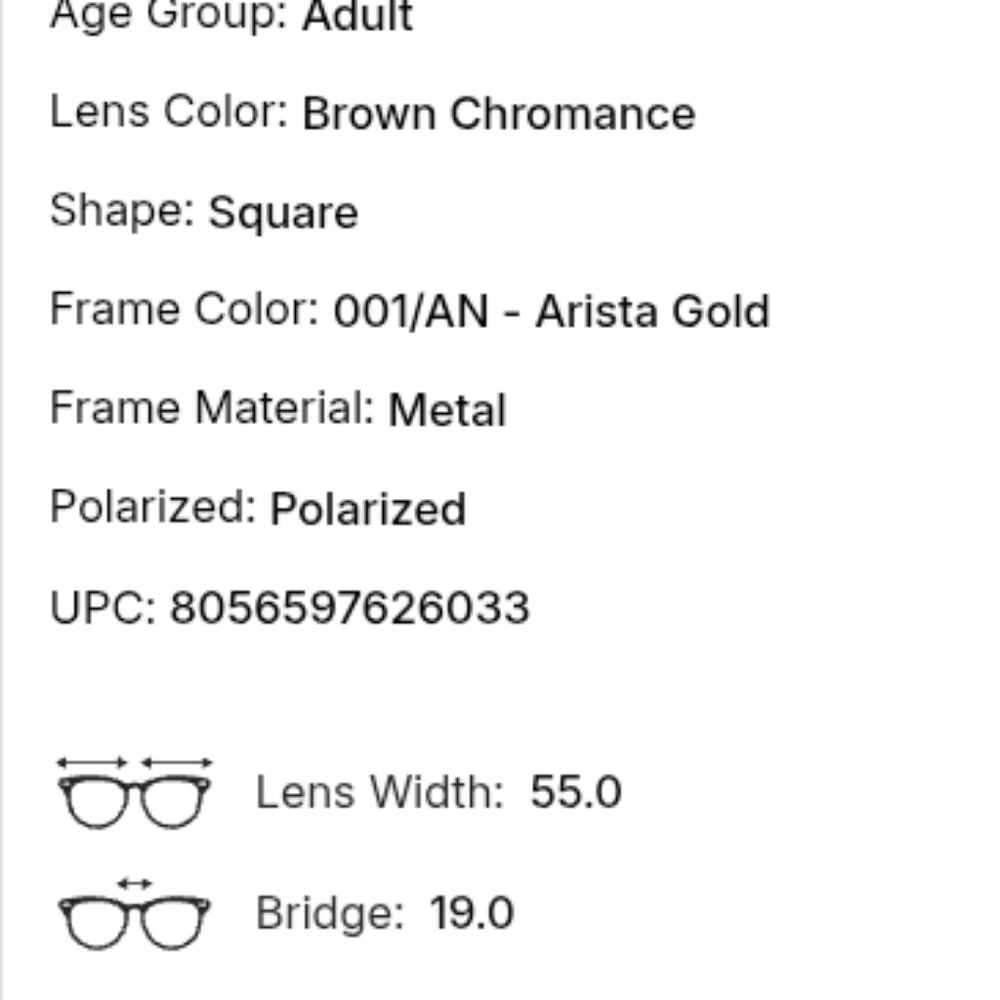 Unisex Ray-Ban Polarized Gold Frame Sunglasses With Chromatic Lenses - Picture 12 of 15